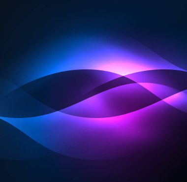 Neon ışıklı dalgalar