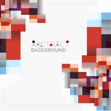 Soyut engeller şablon tasarım arka plan, beyaz, basit geometrik şekiller düz çizgiler ve dikdörtgenler