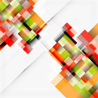 Soyut engeller şablon tasarım arka plan, beyaz, basit geometrik şekiller düz çizgiler ve dikdörtgenler