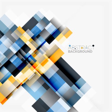 Soyut engeller şablon tasarım arka plan, beyaz, basit geometrik şekiller düz çizgiler ve dikdörtgenler