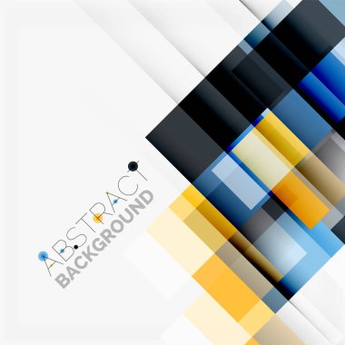 Soyut engeller şablon tasarım arka plan, beyaz, basit geometrik şekiller düz çizgiler ve dikdörtgenler