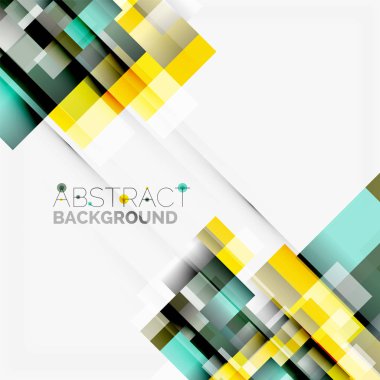 Soyut engeller şablon tasarım arka plan, beyaz, basit geometrik şekiller düz çizgiler ve dikdörtgenler