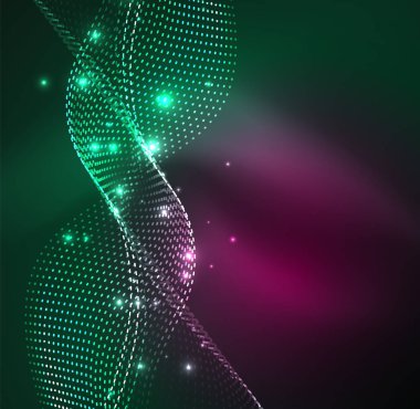 Vektör dalga parçacıklar arka plan