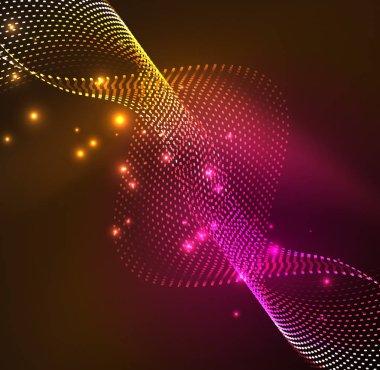 Vektör dalga parçacıklar arka plan