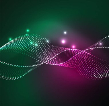 Vektör dalga parçacıklar arka plan