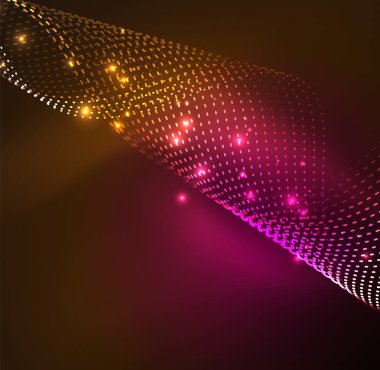 Vektör dalga parçacıklar arka plan