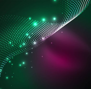 Vektör dalga parçacıklar arka plan