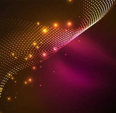 Vektör dalga parçacıklar arka plan