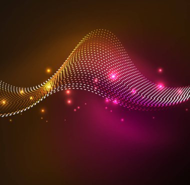 Vektör dalga parçacıklar arka plan