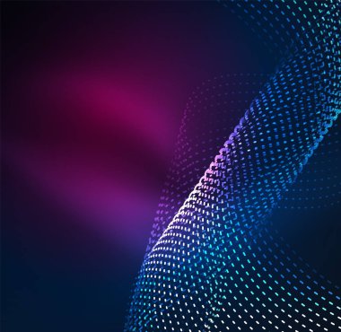 Vektör dalga parçacıklar arka plan