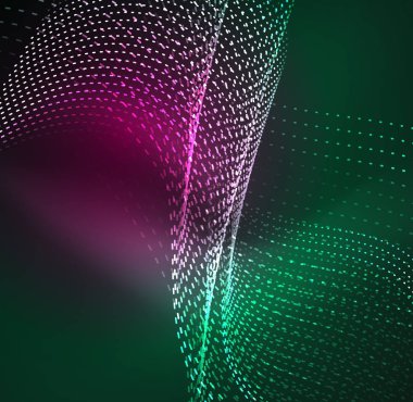 Vektör dalga parçacıklar arka plan