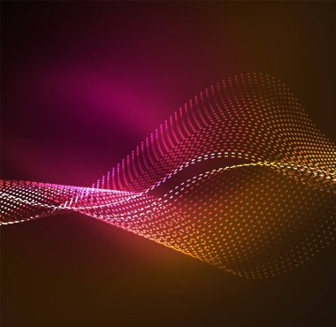 Vektör dalga parçacıklar arka plan