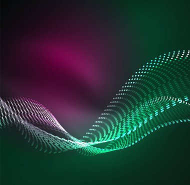 Vektör dalga parçacıklar arka plan