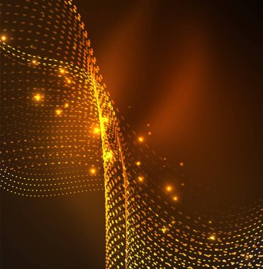 Vektör dalga parçacıklar arka plan