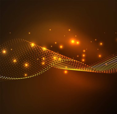 Vektör dalga parçacıklar arka plan