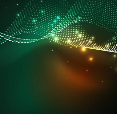 Vektör dalga parçacıklar arka plan