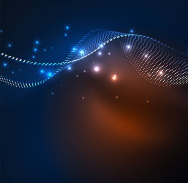 Vektör dalga parçacıklar arka plan