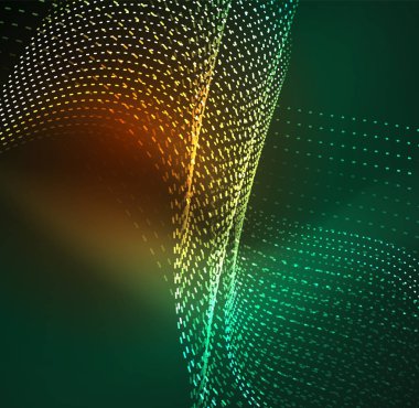 Vektör dalga parçacıklar arka plan