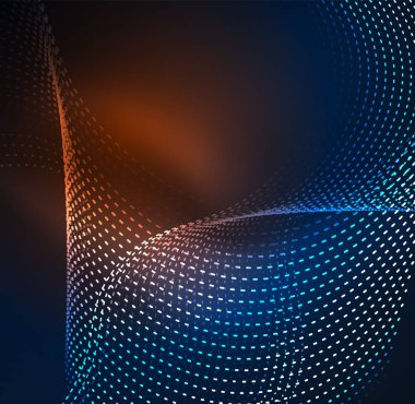 Vektör dalga parçacıklar arka plan