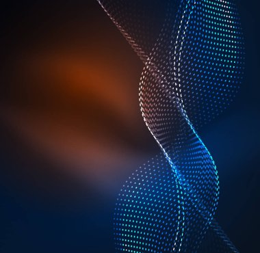 Vektör dalga parçacıklar arka plan