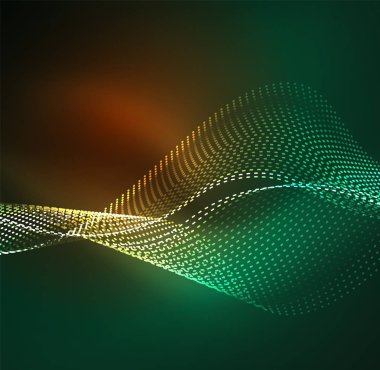 Vektör dalga parçacıklar arka plan