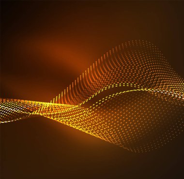 Vektör dalga parçacıklar arka plan