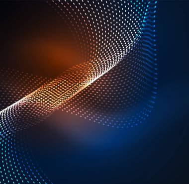 Vektör dalga parçacıklar arka plan