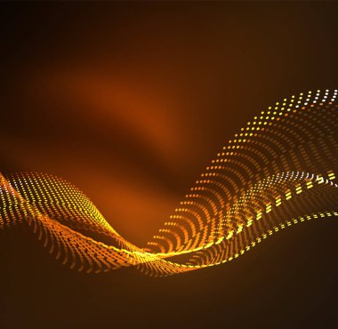 Vektör dalga parçacıklar arka plan