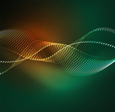 Vektör dalga parçacıklar arka plan