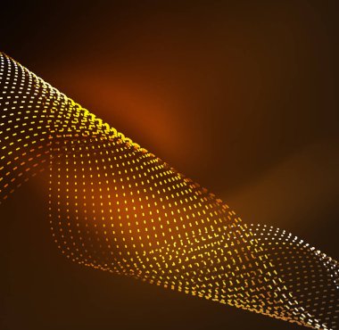 Vektör dalga parçacıklar arka plan