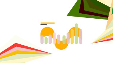 Modern üçgen sunu şablonu