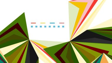 Modern üçgen sunu şablonu