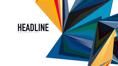 Modern üçgen sunu şablonu