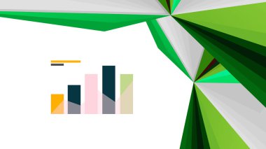 Modern üçgen sunu şablonu