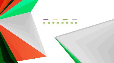 Modern üçgen sunu şablonu