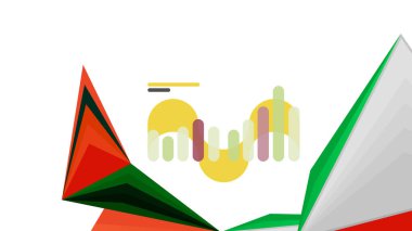 Modern üçgen sunu şablonu