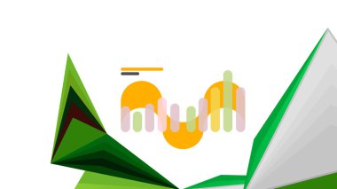 Modern üçgen sunu şablonu