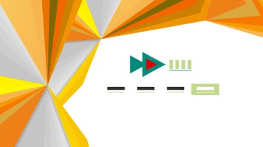 Modern üçgen sunu şablonu