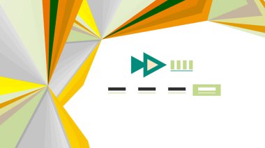 Modern üçgen sunu şablonu