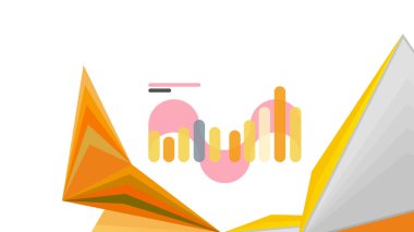 Modern üçgen sunu şablonu