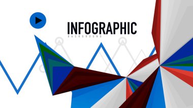 Modern üçgen sunu şablonu