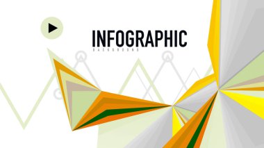 Modern üçgen sunu şablonu