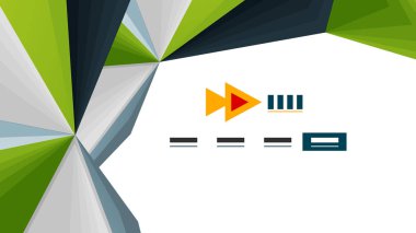 Modern üçgen sunu şablonu