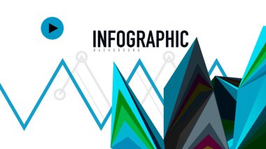 Modern üçgen sunu şablonu