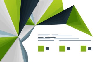 Modern üçgen sunu şablonu