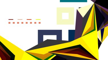 Modern üçgen sunu şablonu