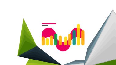 Modern üçgen sunu şablonu