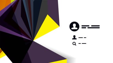 Modern üçgen sunu şablonu