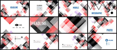 İş tanıtımı geometrik şablonu