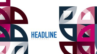 İş tanıtımı geometrik şablonu